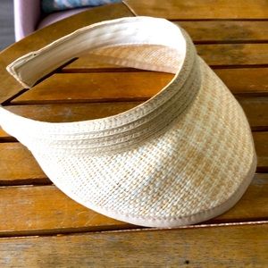 GUCCI Raffia Sun Visor Sz S-M